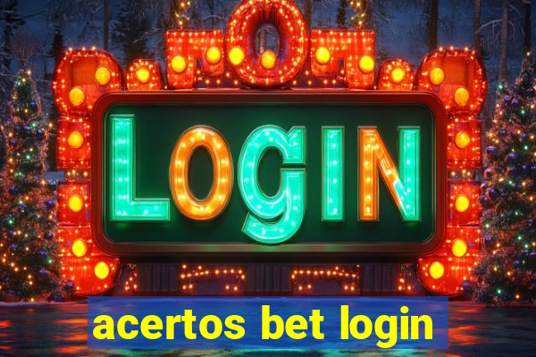 acertos bet login